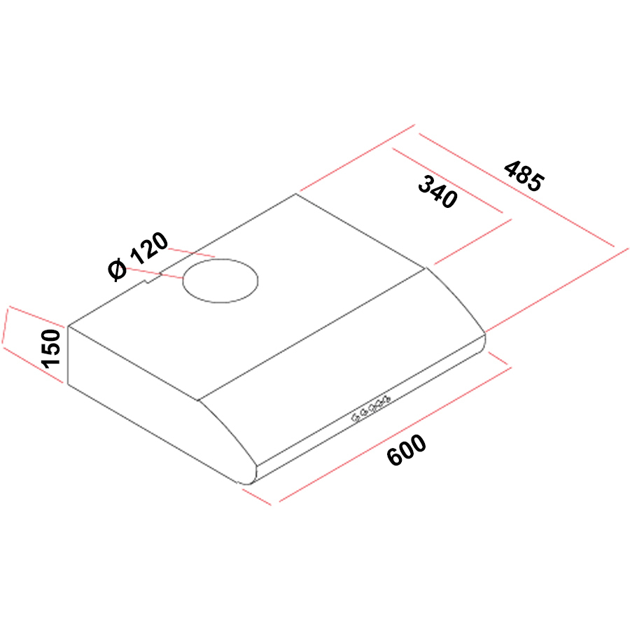 Απορροφητήρας  Ελεύθερος MultiHome MH-6680 60x48.5x15Εκ Λευκός Με 2 Μοτέρ alternative image